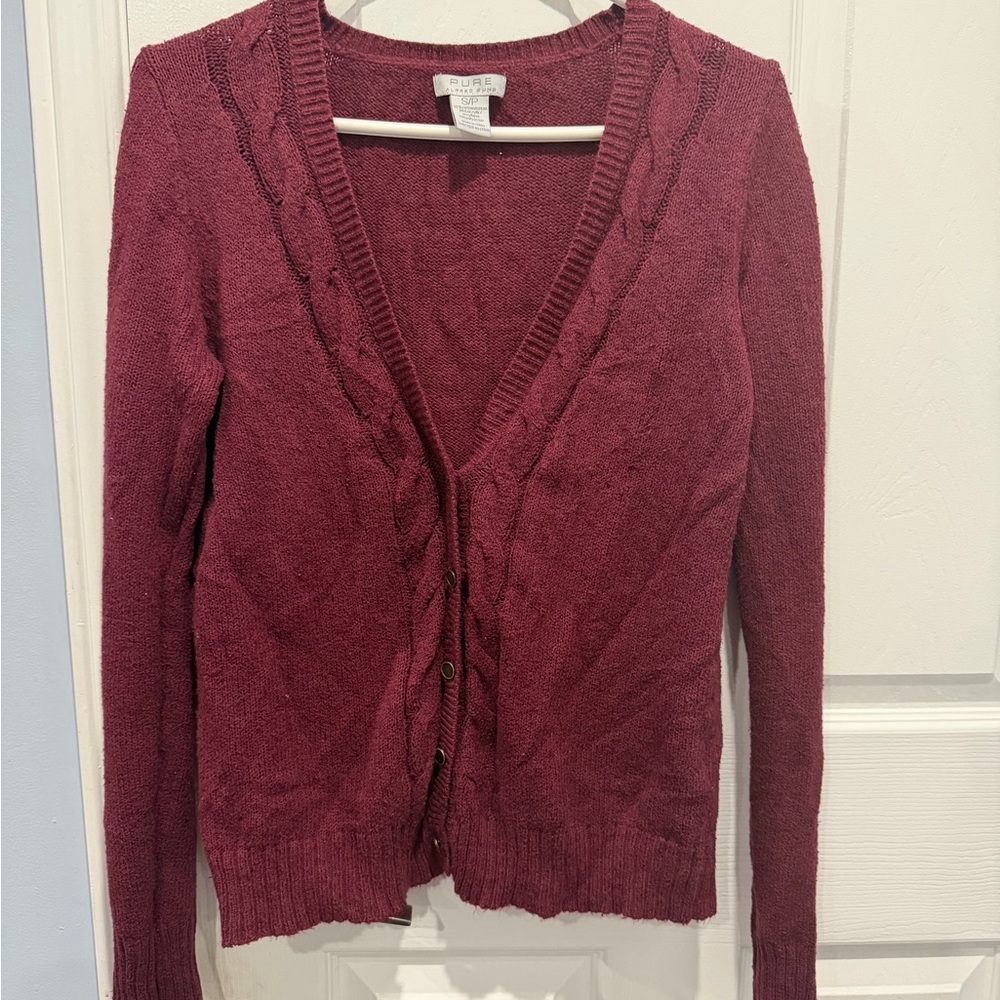 ALFRED SUNG Deep Burgundy Knitwear